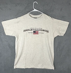 Harley Davidson 2000 Wiebler's Davenport IA Crew Neck T-Shirt Herren weiß Gr. XL - Bild 1 von 4
