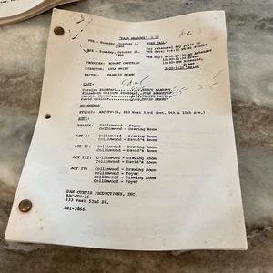 DARK SHADOWS 1966 TV SCRIPT Show #77 Early Copy - Picture 1 of 3