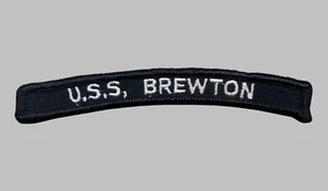 US Navy FF-1086 DE-1086 USS Brewton Frigate Destroyer UIM Rocker Tab (01-03) - Picture 1 of 1