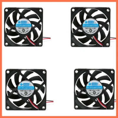 7015 Lüfter Gehäuselüfter 70mm 12V Axiallüfter Lüfter 25 dB 3Pin Molex 2200RPM - Bild 1 von 4