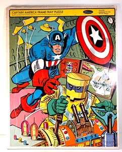 Vintage 1966 CAPTAIN AMERICA Whitman Frame Tray Puzzle #4531 VG cond - Picture 1 of 2