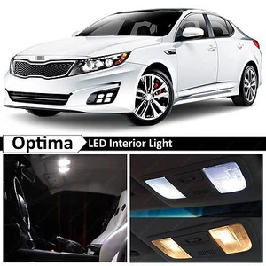 11x Premium White LED Lights Interior Package Kit for 2011-2015 Optima K5 - Picture 1 of 10