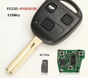 Llave remota transpondedor completa para Lexus 315Mhz HYQ1512V - Imagen 1 de 4