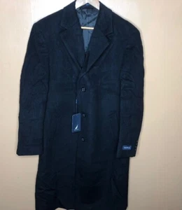 Nautica Men's Size 42R Coat Single Breast Button Up Long Wool Blend Full - Picture 1 of 12