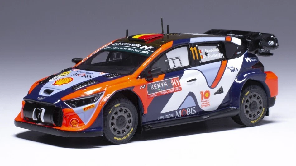 Modellino auto rally scala 1:43 Ixo Model  HYUNDAI i20 N WRC N.11 SAFARI RALL... - Immagine 1 di 1