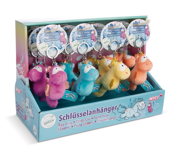 NICI Bean Bag Schlüsselanhänger Seepferdchen Laguna Rainbow "Auswahl"