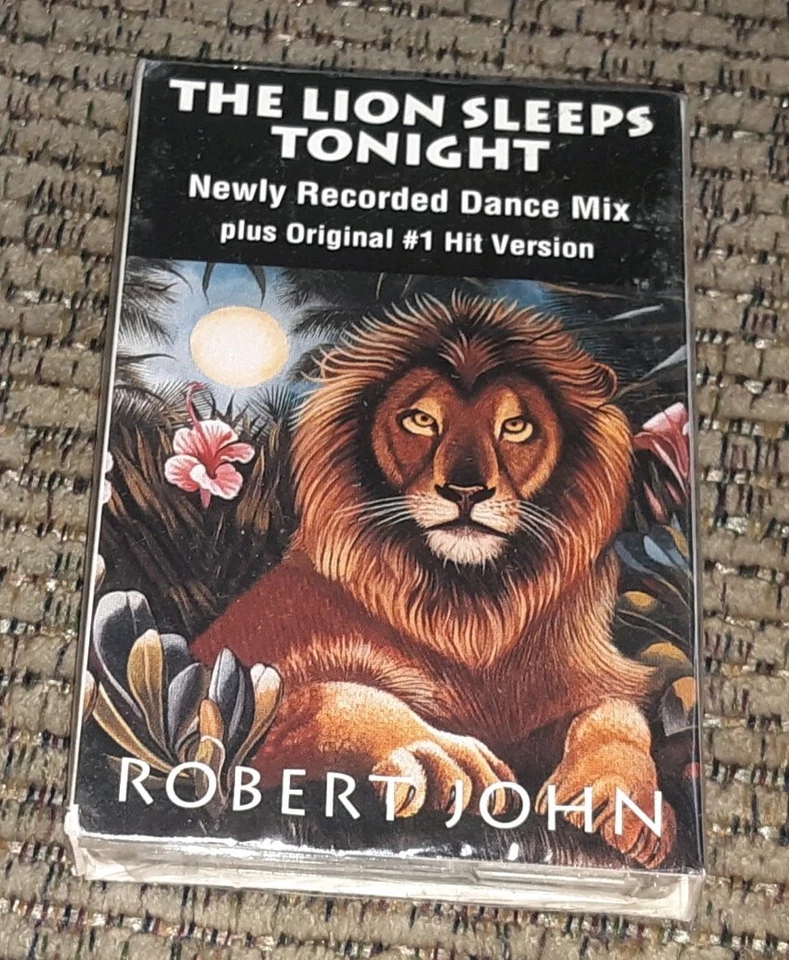 Sealed THE TOKENS/ROBERT JOHN The Lion Sleeps Tonight CASSETTE SINGLE Dance Mix  - Image 1 of 1
