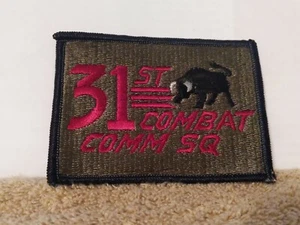 Rare 4 x 3 ” USAF 31st Combat Communications Group Patch Bull - Picture 1 of 2