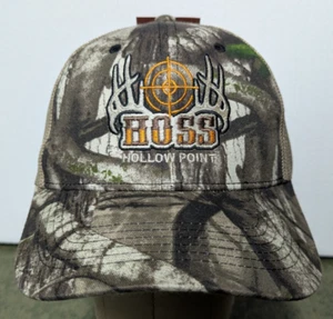 Vintage Hoss Hollow Point Bullet Snapback Trucker Hat Mesh Back Camo Hunt - Picture 1 of 8