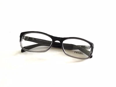 Prada Eyeglasses VPR 21Q Black ZYY-1O1 Size 53mm Optical Frame - Image 1 of 3