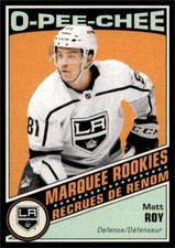 2019-20 UD OPC O-Pee-Chee Retro Black Border Marquee RC 506 Matt Roy /100