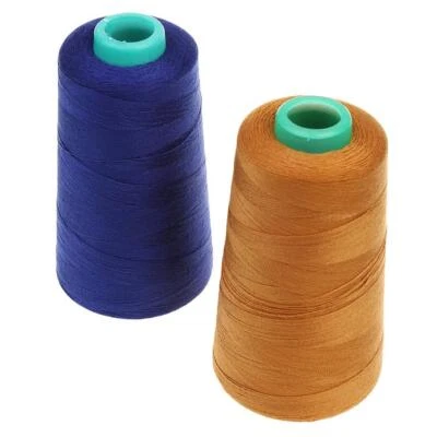 2 Color Spool Polyester Jeans Sewing Thread for Sewing - Image 1 of 4