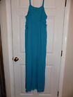 Lane Bryant 22/24 2X turquois teal blue maxi dress