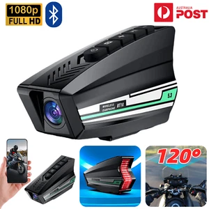 Bluetooth Motorcycle Camera 1080P HD Helmet Headset Motorbike Recorder Intercom - Picture 1 of 7
