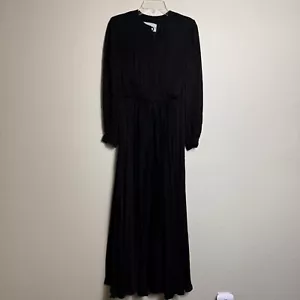 Oscar de la Renta Women's Dress Black Long Sleeve Buttons**Read** Make A Offer** - Picture 1 of 8