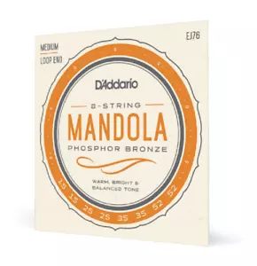Cuerdas de mandola de bronce fósforo D'Addario EJ76 15-52 medianas J76 - Imagen 1 de 13