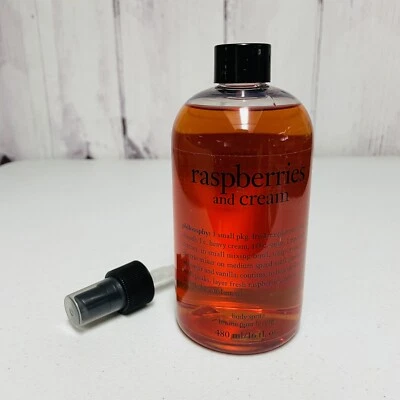 Philosophy Framboesas e Creme Corporal Spritz 16 fl oz Com Pulverizador - Imagem 1 de 3