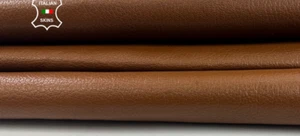 CAMEL BROWN ROUGH Thick Italian Goatskin Goat leather hides 5+sqf 1.1mm #C4780 - Picture 1 of 7