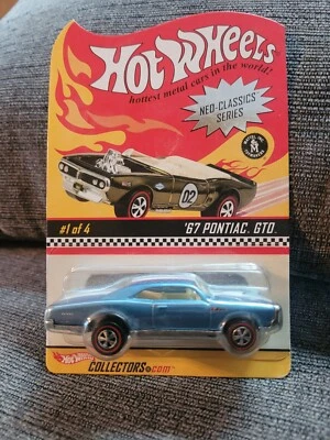 2003 Hot Wheels RLC 67’ Pontiac GTO Blue Neo Classics Frost Blue #7586/12500 - Image 1 of 4