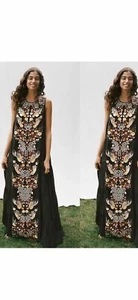 NWT Anthropologie size 14 tiered maxi dress by Samant Chauhan cotton lined - Picture 1 of 11