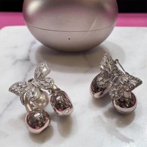 Rhinestone For Clip on Earbuds Open Ear, Zirconia Decorative GXS Earphone O0L8 - Zdjęcie 1 z 19