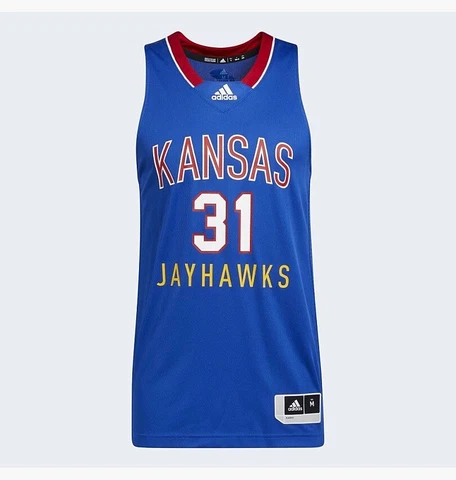 Kansas Jayhawks #31 Woodard ADIDAS Swingman Basketball Jersey Tank Top Size 2XL Cover