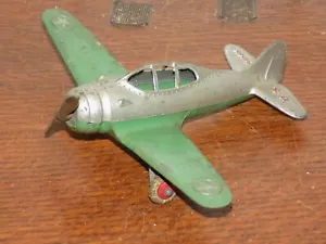 Vintage Kidde-Toy Hubley US Army Cast Metal Plane with Fold Up Wheels - Picture 1 of 7