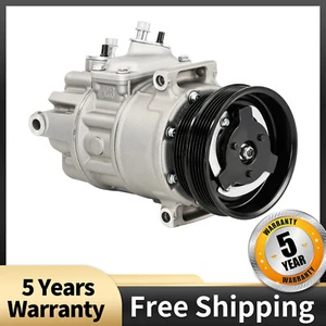 A/C Compressor For Volkswagen Golf 2010 2011-2014 Rabbit 2006 2007 2008 2009 - Picture 1 of 14