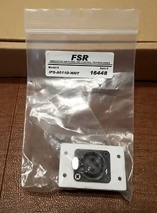 Inserto de conector de audio FSR #IPS-A611D-WHT #16448, Cantidad BLANCO. (5) - NUEVO - Imagen 1 de 3