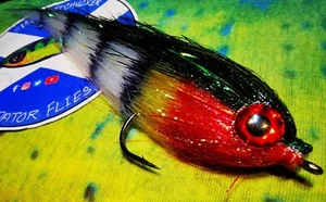 pike Predator Fly - Small Baitfish Series 5/0 By Mcfluffchucker - Picture 1 of 24