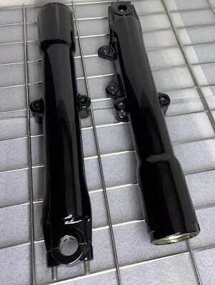 Harley 1986-1999 Fatboy HERITAGE 41mm fork legs GLOSS BLACK sliders EXCHANGE - Изображение 1 из 4