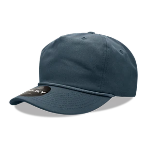 Decky Unisex 5 Panel High Profile Relaxed Cotton Rope Hat - 252 - Picture 1 of 6