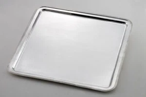 Bandeja Grande Cuadrada Estilo Inglés Plateada Plata Sheffield - Imagen 1 de 2