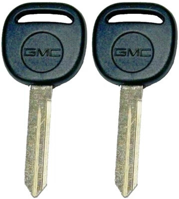 2  For Select GMC Ebony Logo Key Blanks UNCUT 15026222 598009 Yukon Envoy Safari - Image 1 of 4