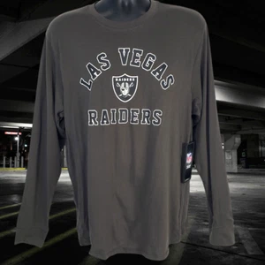 Las Vegas Raiders Men's 47Brand Long Sleeve Tee Size L - Picture 1 of 1