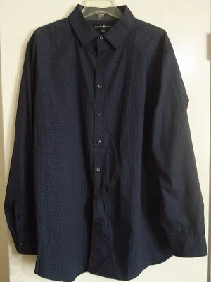  NUEVA Camisa Polo Club Beverly Hills Manga Larga Azul/Rosa Abotonada Talla 2XLB  Foto 1 de 3