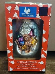 Vintage Collezione Schwarzwald Old World vetro soffiato dipinto a mano nuovo con scatola 2004 - Foto 1 di 8