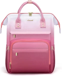 LOVEVOOK Gradient Ombre 15.6" Laptop Backpack - PINK and WHITE NWT - Afbeelding 1 van 7