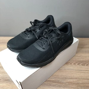 Under Armour Charged Pursuit 3 Black Running Sneakers Women's Sz 10 (302652) NEW - Picture 1 of 12