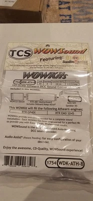 TCS ~ DCC WDK-ATH-8 WOWKit ~ WOWSound Decoder ~ Athearn RTR ~ 1754 - Image 1 of 2