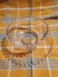 Ciotola e piattino abbinato vintage modello candeliero in vetro imperiale modello candeliero USA - Foto 1 di 8
