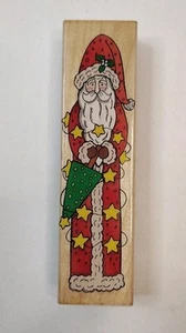 Star Santa H1100 mounted stamp by Hero Arts 1996 Christmas Vintage - Picture 1 of 4