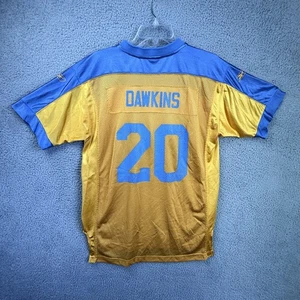 Philadelphia Eagles Jersey Youth XL Blue Gold NFL Dawkins 20 Anniversary Reebok - Picture 1 of 15