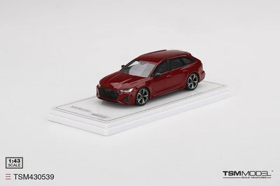 TSM TSM430539 1/43 Audi RS 6 Avant Tango Rosso Resina Modello Auto - Immagine 1 di 4