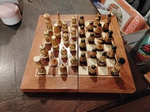 JUEGO AJEDREZ MADERA VINTAGE COMPLETO B9 - Imagen 1 de 8