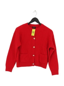 Massimo Dutti Women's Cardigan XS Red Wool with Cashmere Round Neck Cardigan - Picture 1 of 6