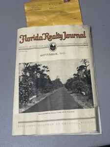 Vintage 1925 Florida Realty Journal Magazine Sept Vol 1 No 4 Orlando Real Estate - Picture 1 of 23