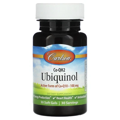 CoQH2 Ubiquinol, 100 mg, 30 geles blandos Foto 1 de 2