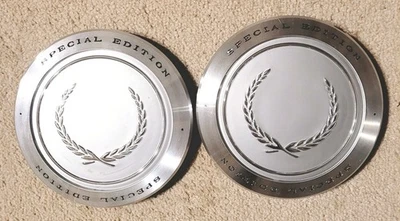 Tapacubos centrales de rueda cromados plateados para Cadillac Fleetwood 1989-1993 edición especial Foto 1 de 2