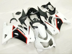 For 2008-2012 Ninja250 EX250 Black White ABS Injection Mold Bodywork Fairing Kit - Picture 1 of 8